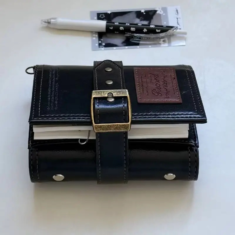 Vintage Leather Journal Notebook - 야생 덩굴 무늬가 새겨진 고급스러운 가죽