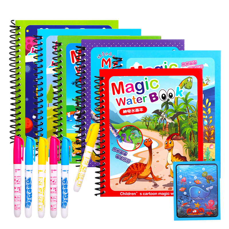 Reusable Water Magic Coloring Book - 재사용 가능한 페인팅 매직 워터 북,