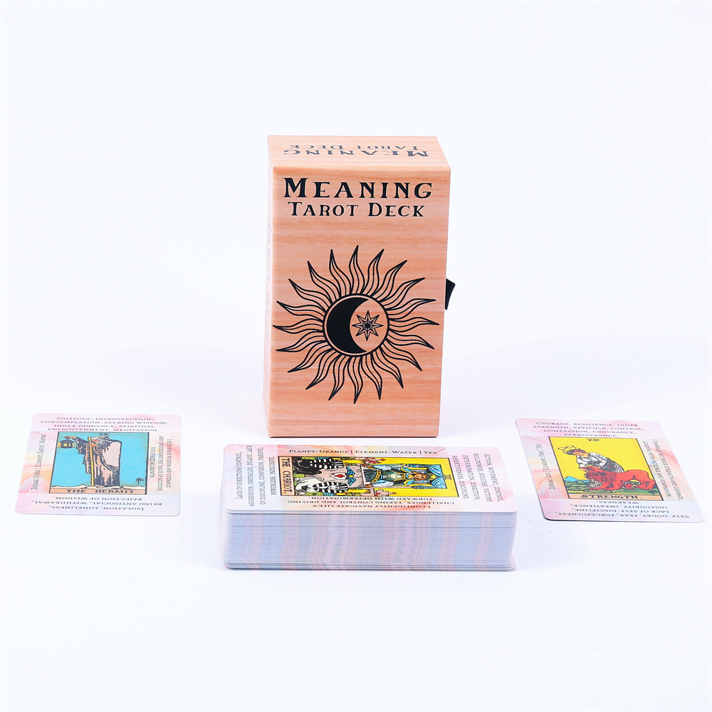 슬라이딩 리지드 선물 상자, 타로 카드, 키워드가있는  - Tarot Deck With Guidebook 리뷰 및 가격