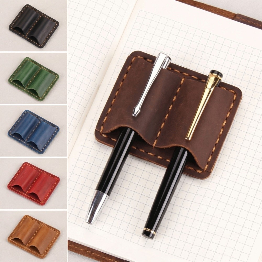 더블 빈티지 가죽 펜 루프 홀더 우아한 수제 레트로 펜 - Vintage Leather Journal Notebook 리뷰 및 가격
