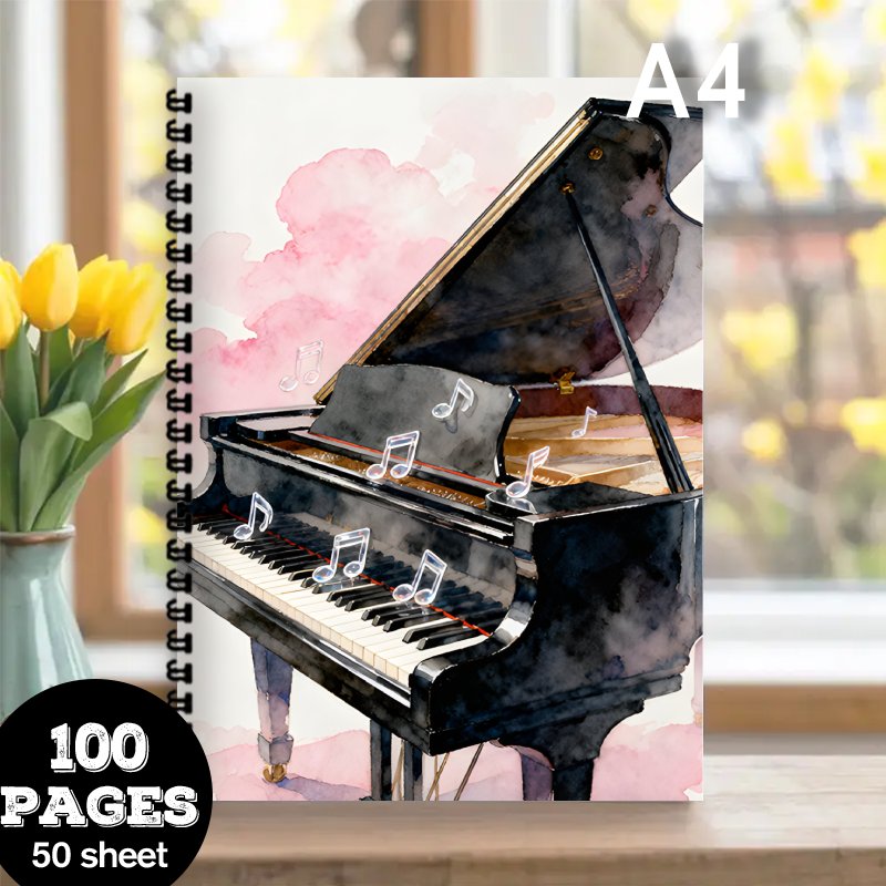 A4 사이즈, 음악 노트, 다목적 악보집, 초보자, 전 - Blank Sheet Music Notebook 리뷰 및 가격